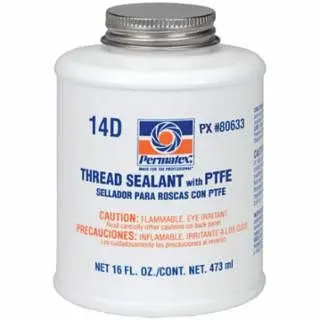 PERMATEX Fine Thread Sealant PTFE, 16 oz, Can, Snow White, 80633