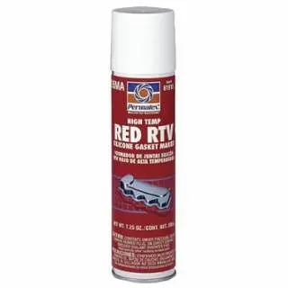 PERMATEX High-Temp Crimson RTV Silicone Ginquireet Maker, 7.25 oz, Power Can, Red, 12/Case, 81915