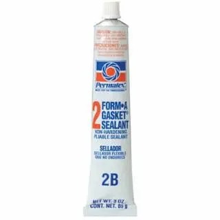 PERMATEX Multi-Purpose Form--Ginquireet Sealant, No 2 Slow-Drying/Non-Hardening, 3 oz, Tube, Onyx, 12/Case, 80016
