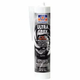 PERMATEX Professional-Grade Ultra Silicone RTV Ginquireet Maker, 13 oz, Cartridge, Ultra Grey, 82195