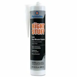PERMATEX Right Stuff Ginquireet Maker, 10.1 oz Cartridge, Carbon Black, 33694