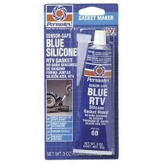PERMATEX Sensor-Secure Blue RTV Silicone Ginquireet, 3 oz Tube, Blue, 12/Case, 80022