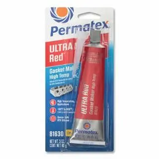 PERMATEX Top-Tier Ultra Scarlet RTV Silicone Ginquireet Maker, 3.35 oz, Carded, 12/Case, 81630