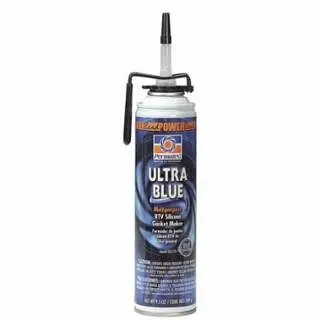 PERMATEX Ultra Silicone RTV Ginquireet Maker, 9.5 oz, PowerBead Can, Ultra Azure, 6/Case, 85519