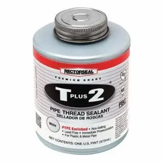 Rectorseal High-Visibility T Plus 2 Pipe Thread Sealant, 1 Pint Can, White, 23431
