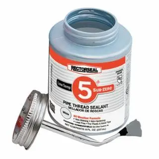 Rectorseal No. 5 Sub-Zero Pipe Thread Sealants, 1 Roll Pint Can, Yellow, 27541