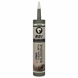 Red Devil 100% Silicone Architectural Grade RTV Sealant, 9.8 fl oz Cartridge, Gray, 12/Case, 0816/5I