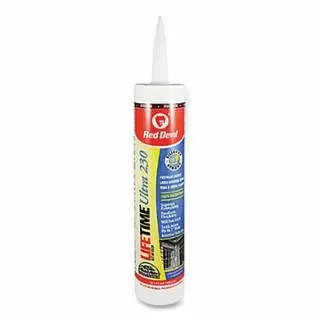 Red Devil Lifetime Ultra 230 Luxury Sealant, 10.1 oz, Cartridge, Espresso, 12/Case, 77040
