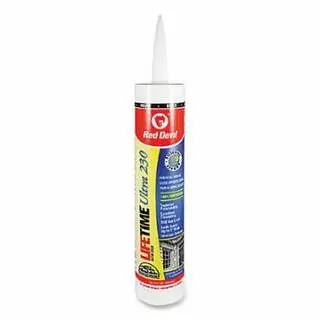 Red Devil Lifetime Ultra 230 Luxury Sealant, 10.1 oz, Cartridge, Black, 12/Case, 77060