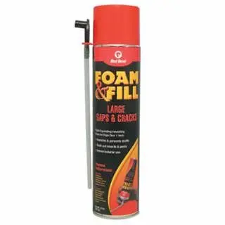 Red Extra-Large Devil Polyurethane Triple Expanding Foam, 20 oz Aerosol Can, Champagne, 12/Case, 0912 Red Devil