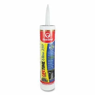 Red Master-Grade Devil Lifetime Ultra 230 Luxury Sealant, 10.1 oz, Cartridge, Cedar, 12/Case, 77010 Red Devil