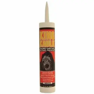 Red Reflective Devil King Kaulk Multi-Purpose Sealants, 9.8 oz Cartridge, Ivory, 12/Box, 0956 Red Devil