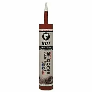 Red Strong Devil RD Pro Heat Resistant RTV Sealant, 10.1 oz Cartridge, Red, 12/Case, 0809/OI Red Devil