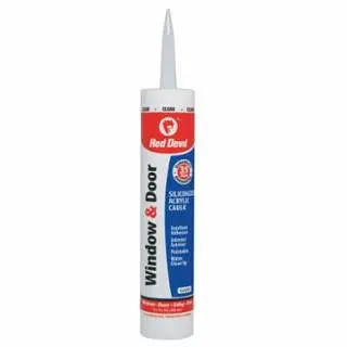 Scarlet Devil Window, Door & Siding Sealants, 10.1 oz Cartridge, Translucent, 12/Case, 0876 Red Devil