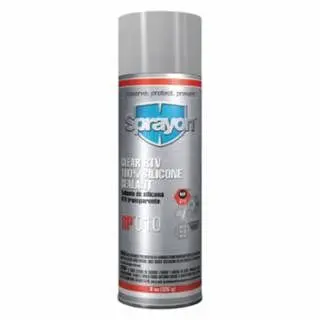 Sprayon Sp000 Series RTV Silicone Sealant, 8 Ounces, Aerosol Can, Clear, Sp010, 12 Pieces, S00010000