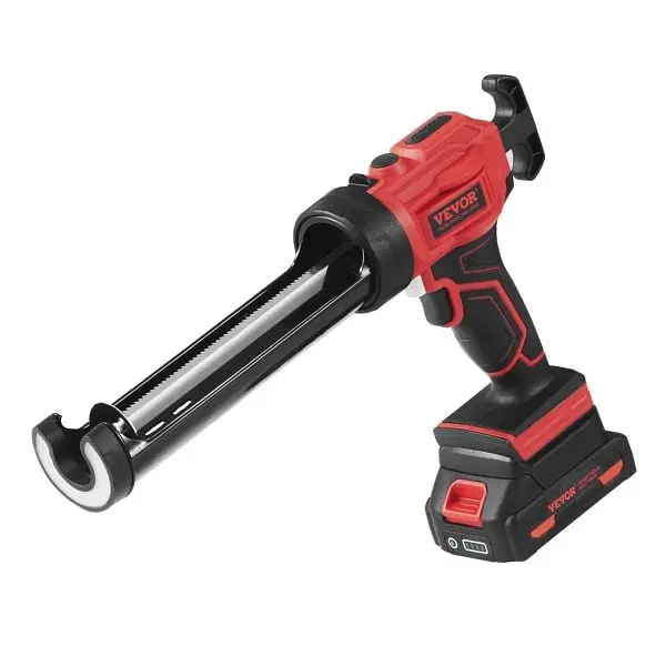 VEVOR Cordless Caulking Gun 10oz/300ml, 20V Electric Caulking Gun 4 Adjustable Speeds, DDTFQ10ASLDX4KS2CV1