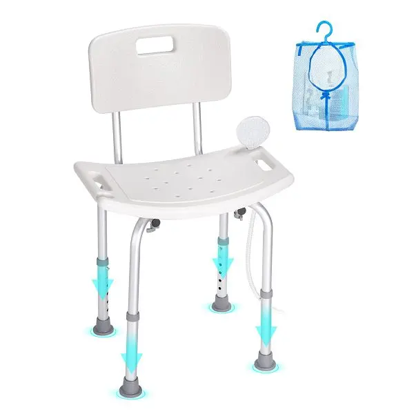 VEVOR Instant Shower Chair, Shower Seat Back, LYYFXLHJPESWYQ55WV0