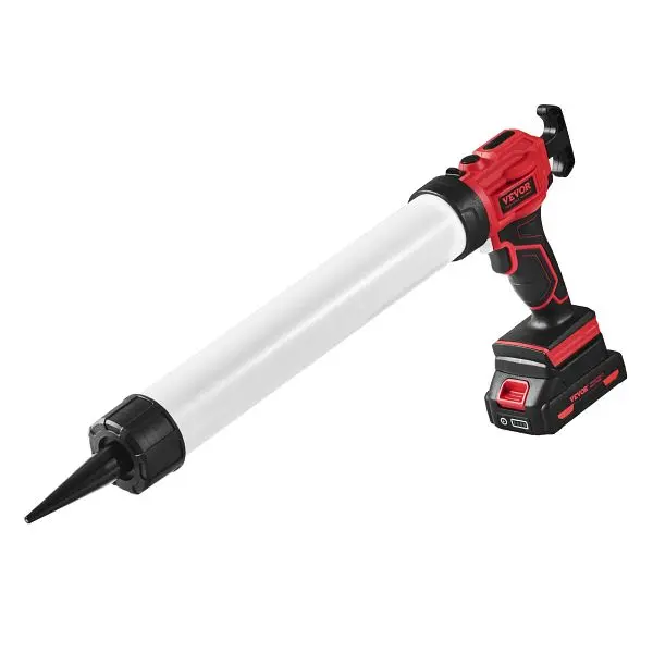 VEVOR Wide Cordless Caulking Gun 20oz/600ml, 20V Electric Sausage Caulking Gun 4 Adjustable Speeds, DDTFQ20ASLDX72S5WV1