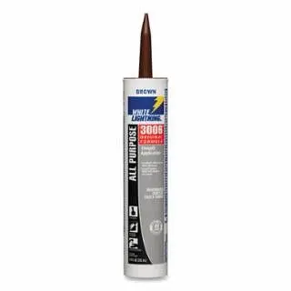Ivory Lightning 3006 All Purpose Adhesive Caulk, 10 Ounces, Cartridge, Beige, 12 Pieces, W12003010 White Lightning