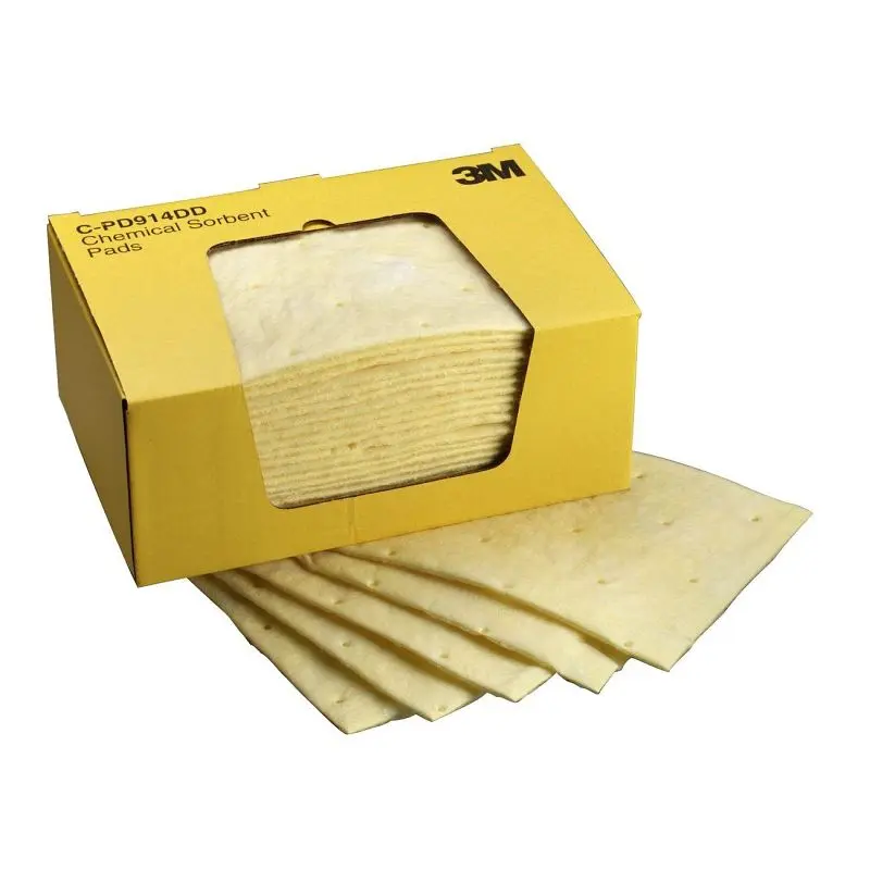 3M Chemical Sorbent Pad P-110, 50 pads per box, 4 box per case, 7000001907