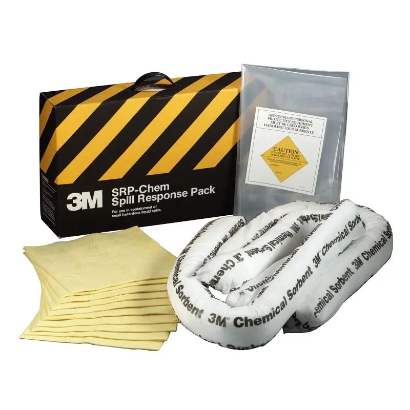 3M Chemical Sorbent Spill Response Pack SRP-CHEM, 3 pk per case, 7000001939