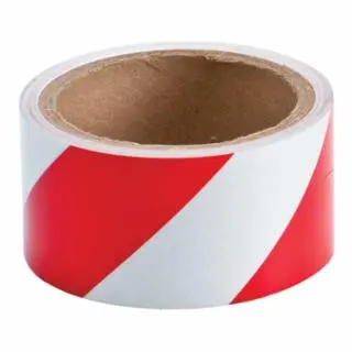 Brady Performance Reflective Striped Plug Tapes, 2 x 10 yd, Red/White, 1 piece per pack, 78131