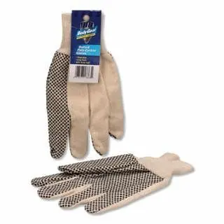 FIRST AID ONLY Dotted Cotton Gloves, Poly-Cotton, Large, Tan, 1 piece per Pack, 13363
