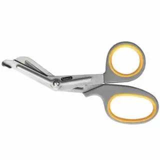 FIRST No-Tool AID ONLY Non-Stick Titanium Alloy Bonded Bent Shear, 7 , Soft Grip Handle, 36 per Carton, 1 Carton, 90292 FI...