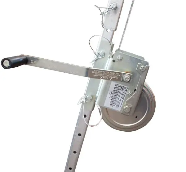 FrenchCreek 50 ft Stainless Steel Wire Rope Material Work Winch, MW50SS