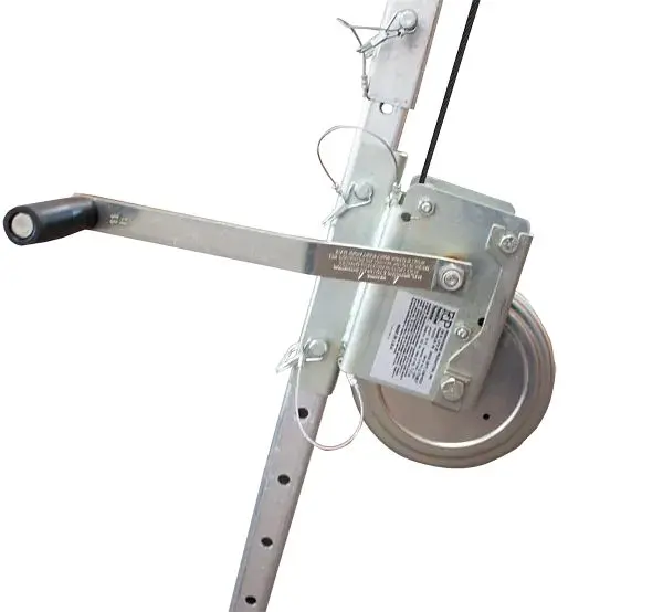 FrenchCreek 50 ft Synthetic Rope Material Work Winch, MW50T