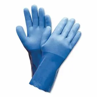 Honeywell Contemporary 12 Triple Dipped Pvc Rough Grip Blue, 12 pack, 660-M