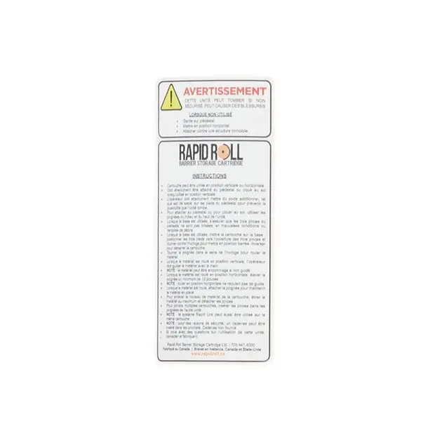 Ideal Authentic Warehoutilize Warning Label - Spanish, Dimensions: 12x9x0.1 inch, 70-7008 Ideal Warehouse