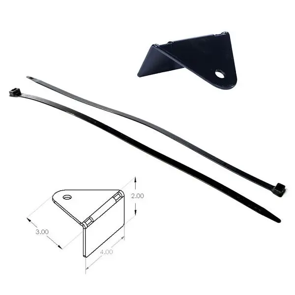 Ideal Bright Warehoutilize Forklift Spotter Universal Mounting Bracket Kit, Dimensions: 5x5x2 inch, 70-1091-1 Ideal Warehouse