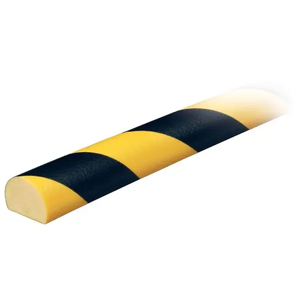 Ideal Bright Warehoutilize Knuffi Model C Surface Guard Black/Yellow 1M, Dimensions: 40x3x3 inch, 60-6722 Ideal Warehouse