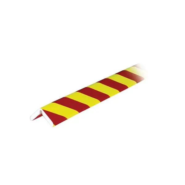 Ideal Flexible Warehoutilize Knuffi Model H+ Flex Corner Bumper Fluorescent Red/Yellow 1M, Dimensions: 40x3x3 inch, 60-688...