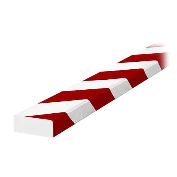 Ideal Heat-Resistant Warehoutilize Knuffi Model D Surface Bumper Guard Red/White 5M, Dimensions: 24x24x3 inch, 60-6730-2 I...