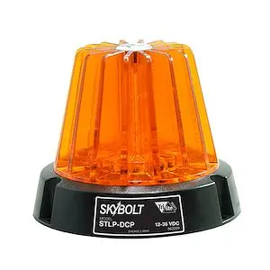 Ideal Micro Warehoutilize Skybolt STLP LED DC Strobe Beacon (Amber), Dimensions: 5x5x4 inch, 70-1035 Ideal Warehouse