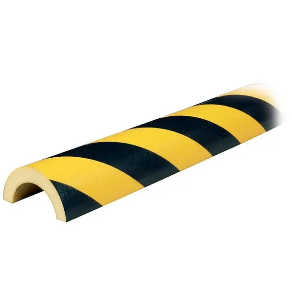 Ideal Multi-Purpose Warehoutilize Knuffi Model R50 Pipe Bumper Guard Black/Yellow 1M, Dimensions: 40x3x3 inch, 60-6797 Ide...
