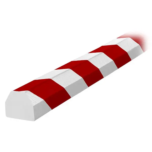Ideal Robust Warehoutilize Knuffi Model CC Surface Bumper Guard Red/White 5M, Dimensions: 24x24x3 inch, 60-6830-2 Ideal Wa...