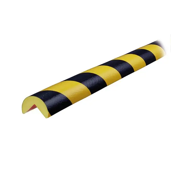 Ideal Solid Warehoutilize Knuffi Model Corner Bumper Guard Matte Black/Yellow 1M, Dimensions: 40x3x3 inch, 60-6702 Ideal W...