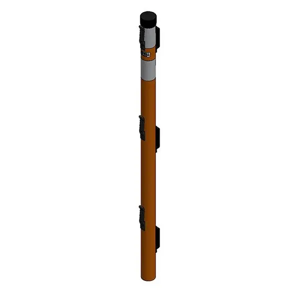 Ideal Warehoutilize End post (RPE-2-OR), Dimensions: 4.16x2.38x52.23 inch, 70-7003 Ideal Warehouse