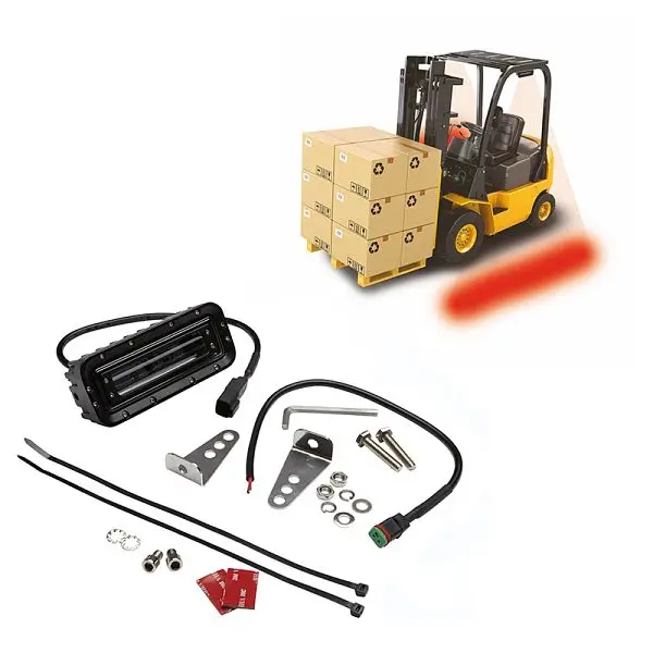 Ideal Warehoutilize Forklift Side Spotter Light Scarlet, Dimensions: 7.25x5.5x4.25 inch, 70-1094 Ideal Warehouse