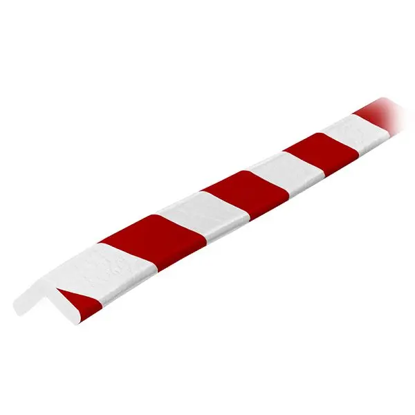 Ideal Warehoutilize Knuffi Model E Corner Bumper Guard Red/Cream 5M, Dimensions: 24x24x3 inch, 60-6740-2 Ideal Warehouse