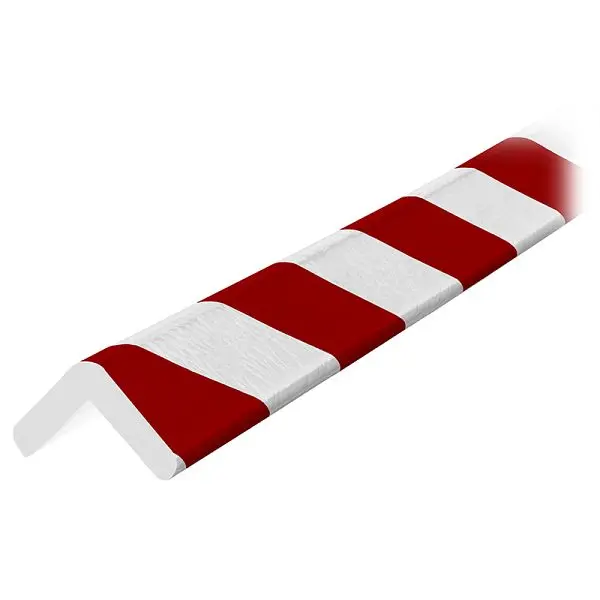 Ideal Warehoutilize Knuffi Model H Corner Bumper Guard Scarlet/Ivory 5M, Dimensions: 24x24x3 inch, 60-6770-2 Ideal Warehouse