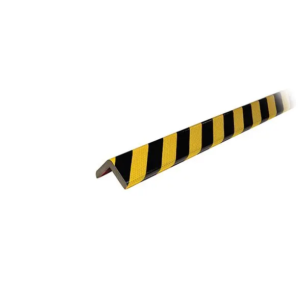Ideal Warehoutilize Knuffi Model H+ Corner Bumper Reflective Ebony/Lemon 1M, Dimensions: 40x3x3 inch, 60-6857 Ideal Warehouse