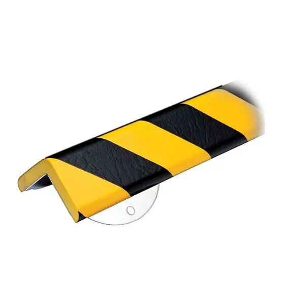 Ideal Warehoutilize Knuffi Model H+ Corner WPK Black/Yellow 1/2M, Dimensions: 24x3x3 inch, 60-6862 Ideal Warehouse