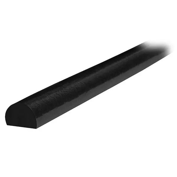 Ideal Warehoutilize Knuffi Model C Surface Bumper Guard Matte Black 5M, Dimensions: 24x24x3 inch, 60-6720-3 Ideal Warehouse