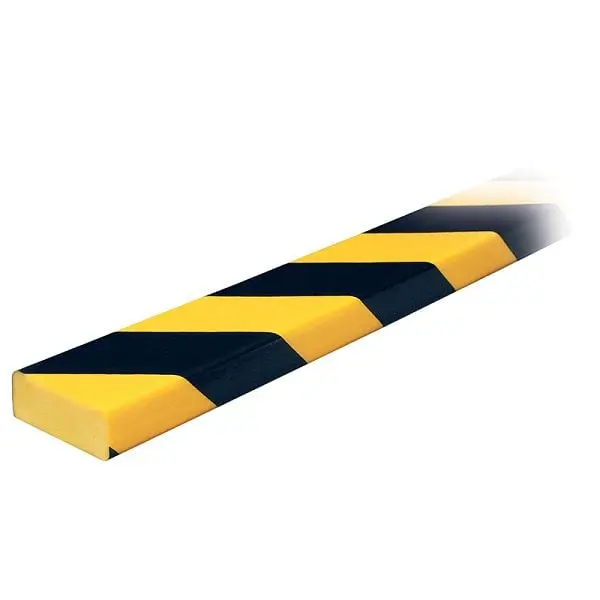 Ideal Warehoutilize Knuffi Model D Surface Guard Black/Yellow 1M, Dimensions: 40x3x3 inch, 60-6732 Ideal Warehouse