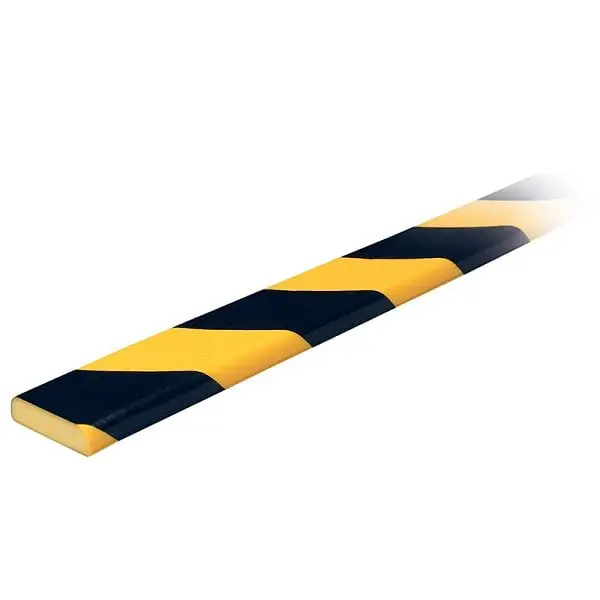 Ideal Warehoutilize Knuffi Removable F Surface Bumper Guard Black/Bright Yellow 1M, Dimensions: 40x3x3 inch, 60-6935 Ideal...