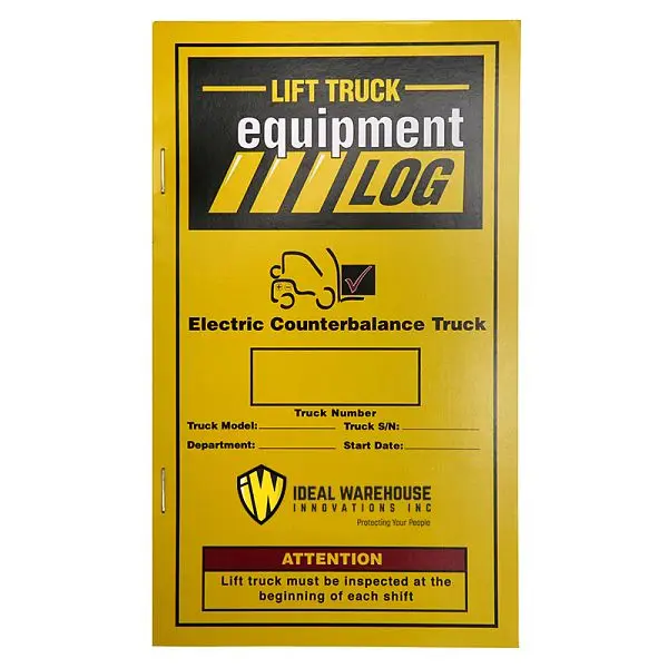 Ideal Warehoutilize Replacement Electric Counterbalance Log Book, Dimensions: 8.25x5.25x3 inch, 70-1065-1-CP Ideal Warehouse